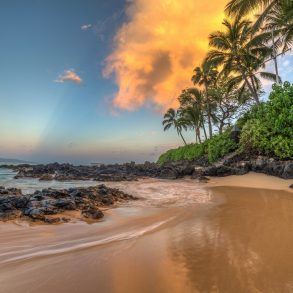 Secret cove at one of the best Maui beaches