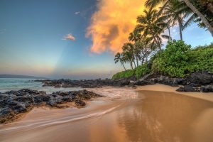 Secret cove at one of the best Maui beaches