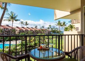 maui vacation rental balcony with views