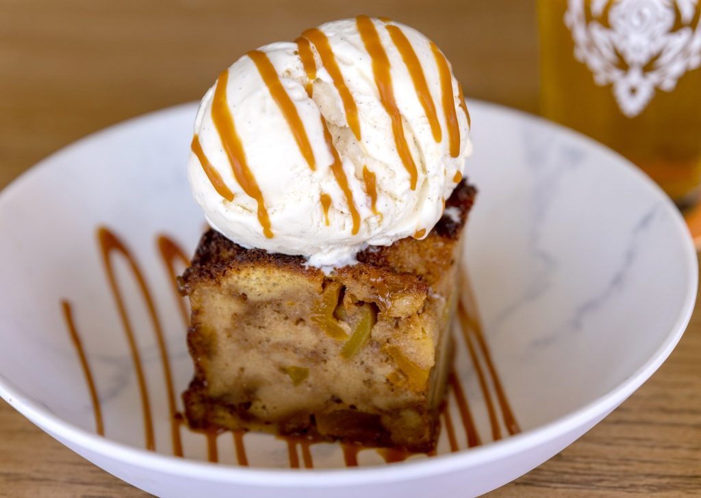 Papaya bread Pudding at Maui Brewing Co