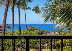 View from the balcony of a PMI Maui rental