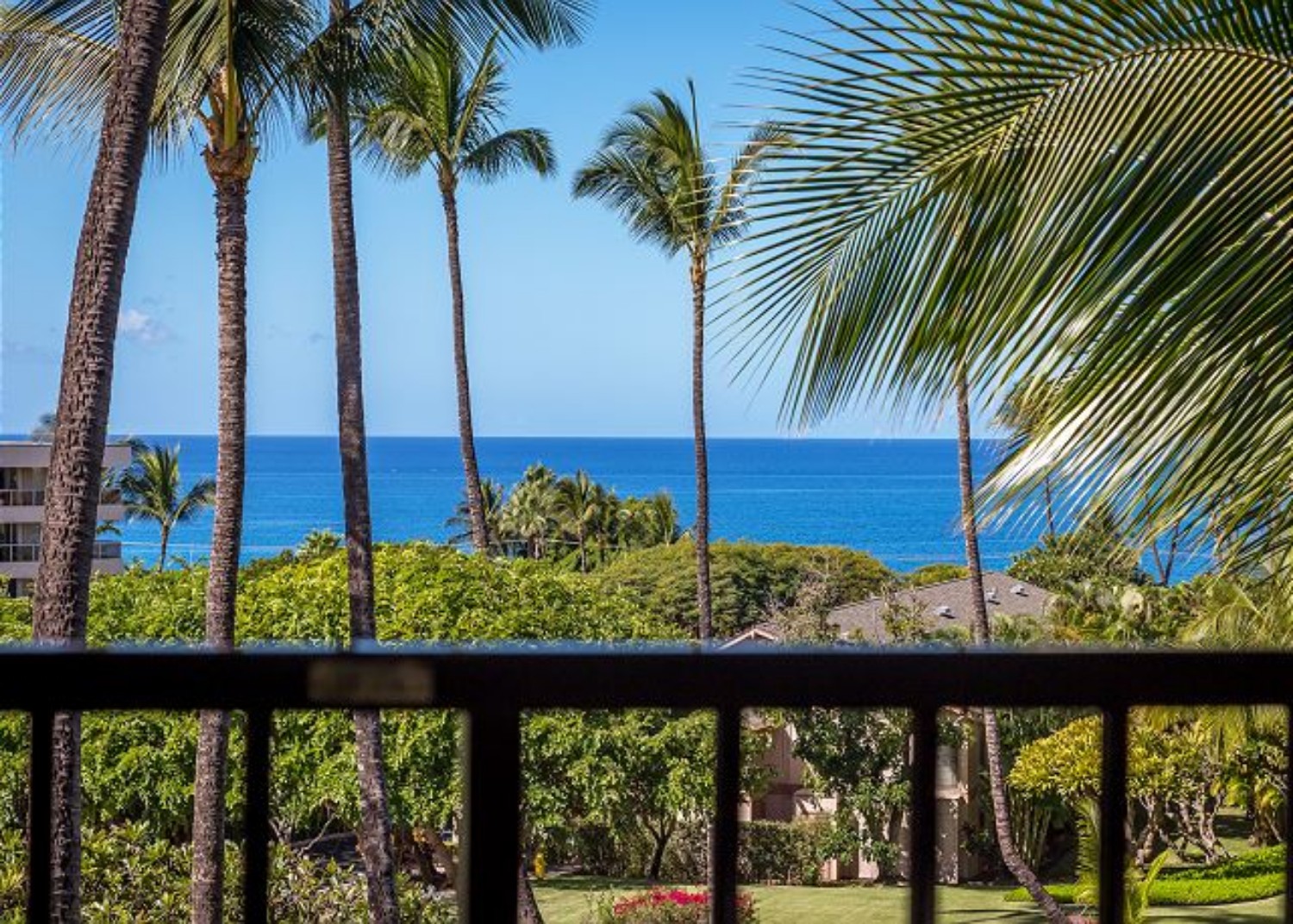 View from the balcony of a PMI Maui rental