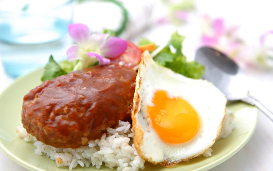 Delicious plate of the best Loco Moco on Maui