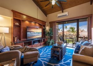 Living room with view of outdoors