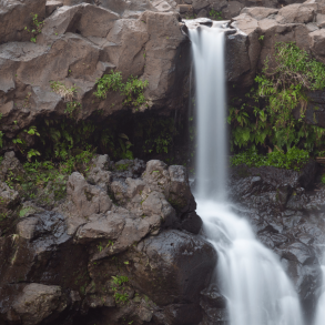 The waterfalls during the day at Oheo Gulch