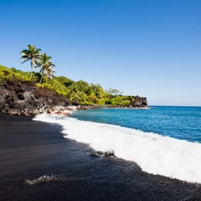 Black Beach Honokalani Wainapanapa Maui Hawaii