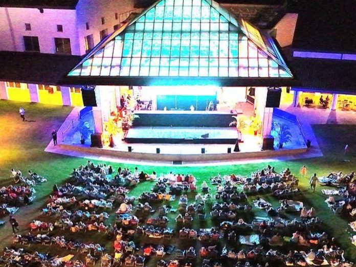 People gathered at the Maui Film Festival