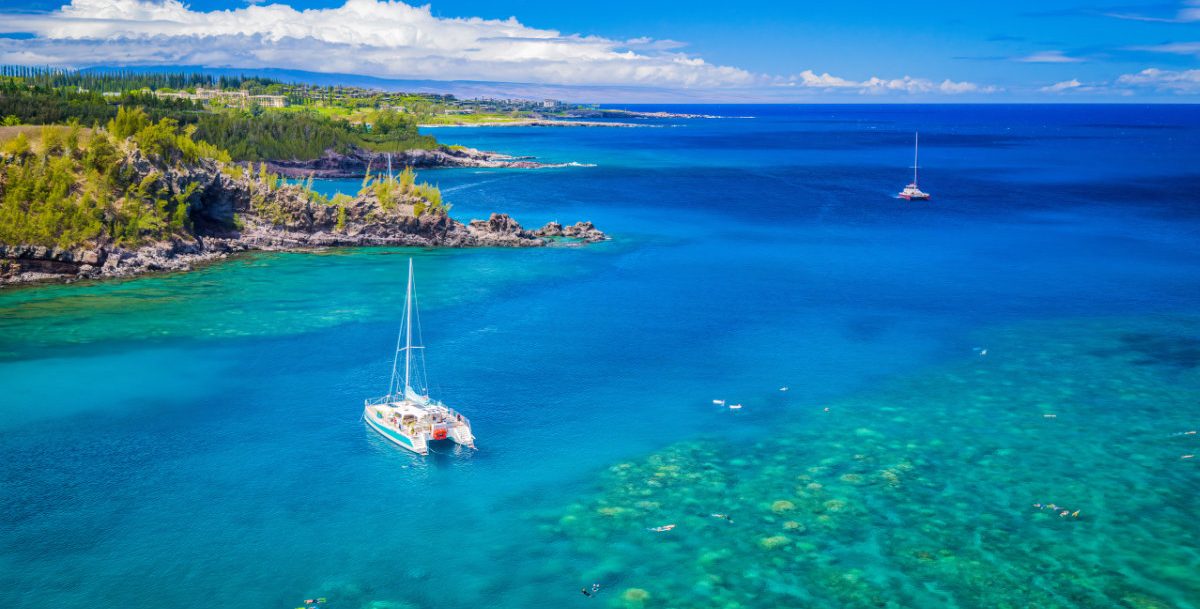 catamaran in Maui